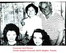 L-R Svetlana & mother Emma, Natalya & father Adolf